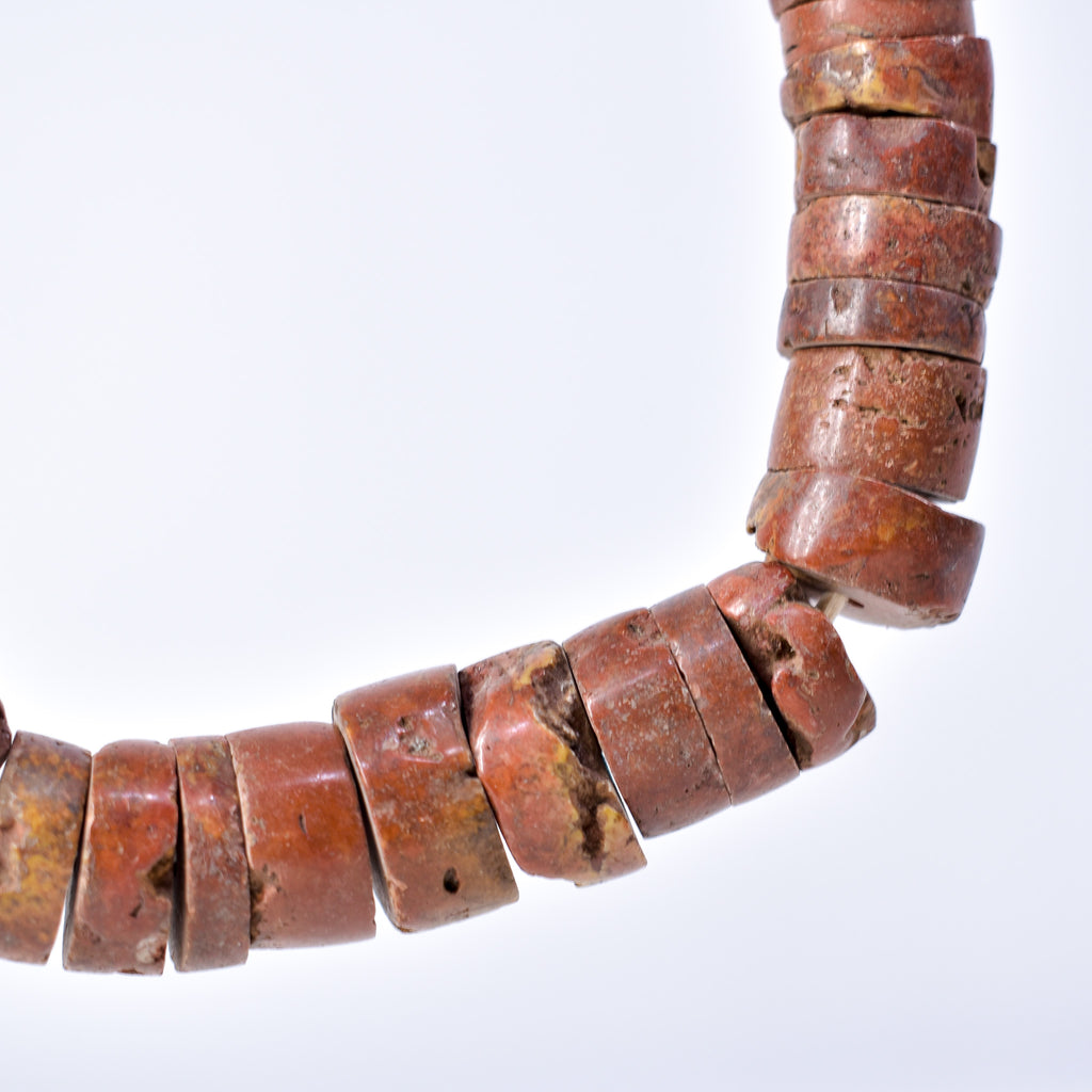 Bauxite Stone Graduated Beads Ghana 36 Inch