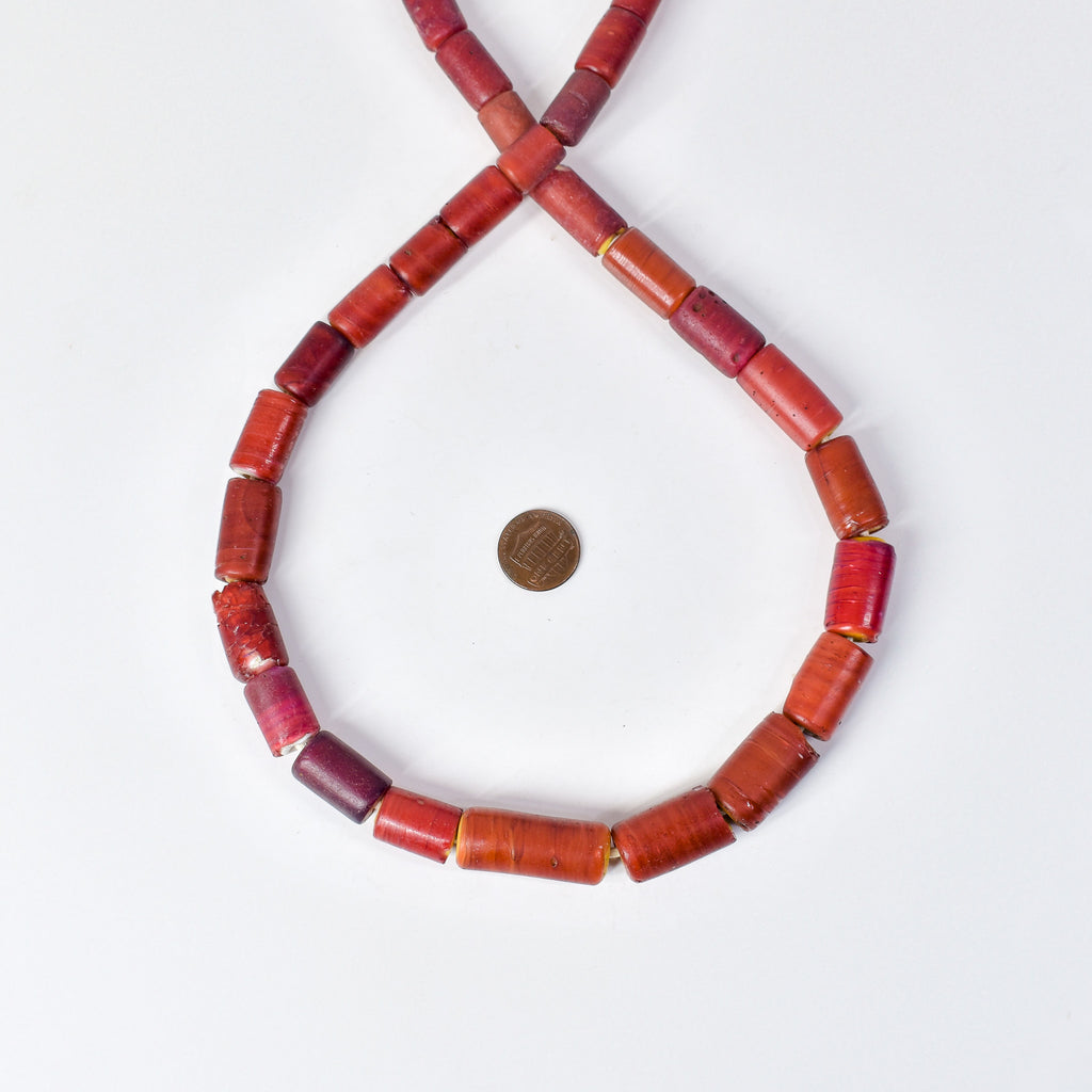 Cornaline d'Aleppo Venetian Trade Beads 30 inch