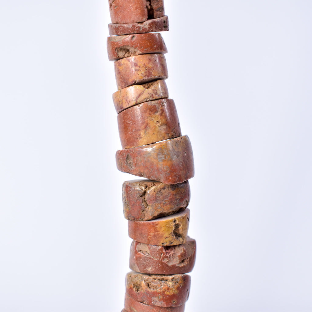Bauxite Stone Graduated Beads Ghana 36 Inch