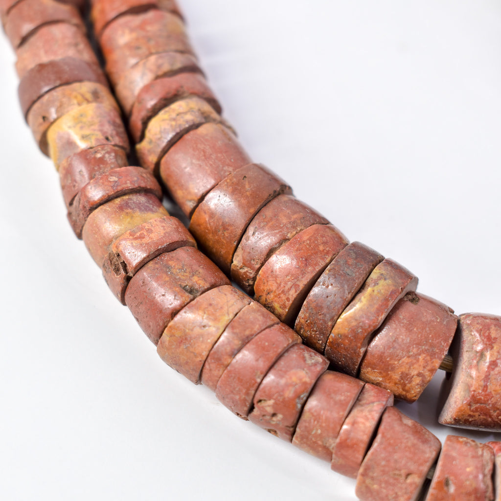 Bauxite Stone Graduated Beads Ghana 36 Inch