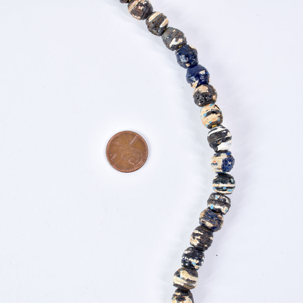 Old Venetian Black and White Trade Beads