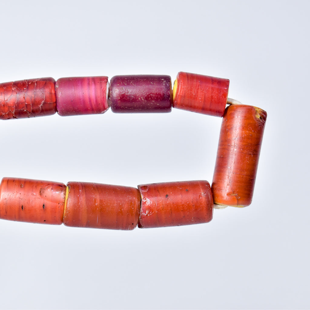 Cornaline d'Aleppo Venetian Trade Beads 30 inch