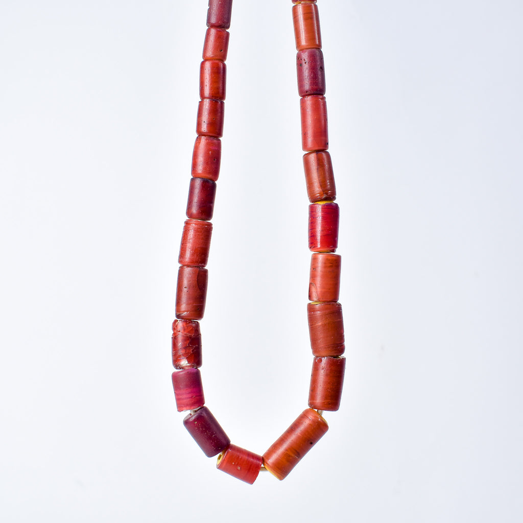 Cornaline d'Aleppo Venetian Trade Beads 30 inch
