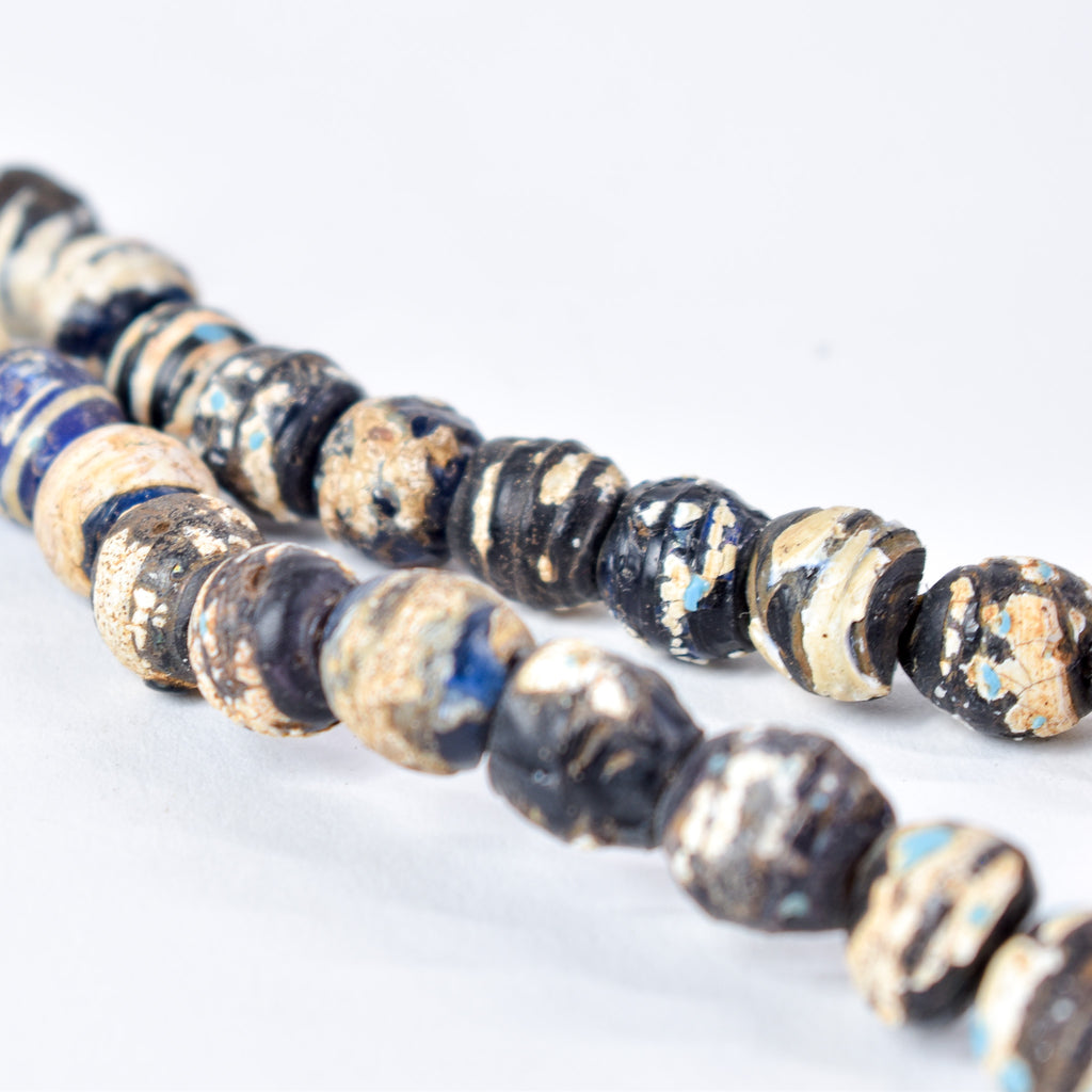 Old Venetian Black and White Trade Beads