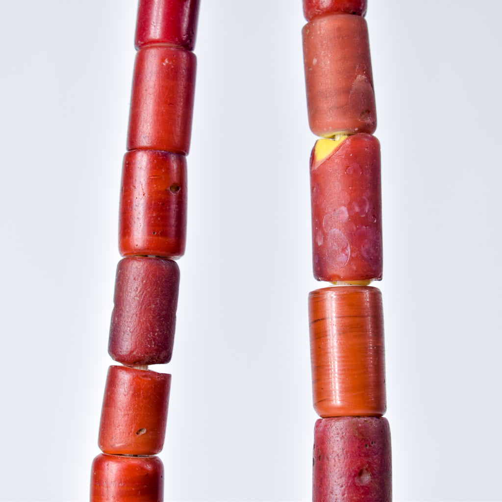 Cornaline d'Aleppo Venetian Trade Beads 30 inch