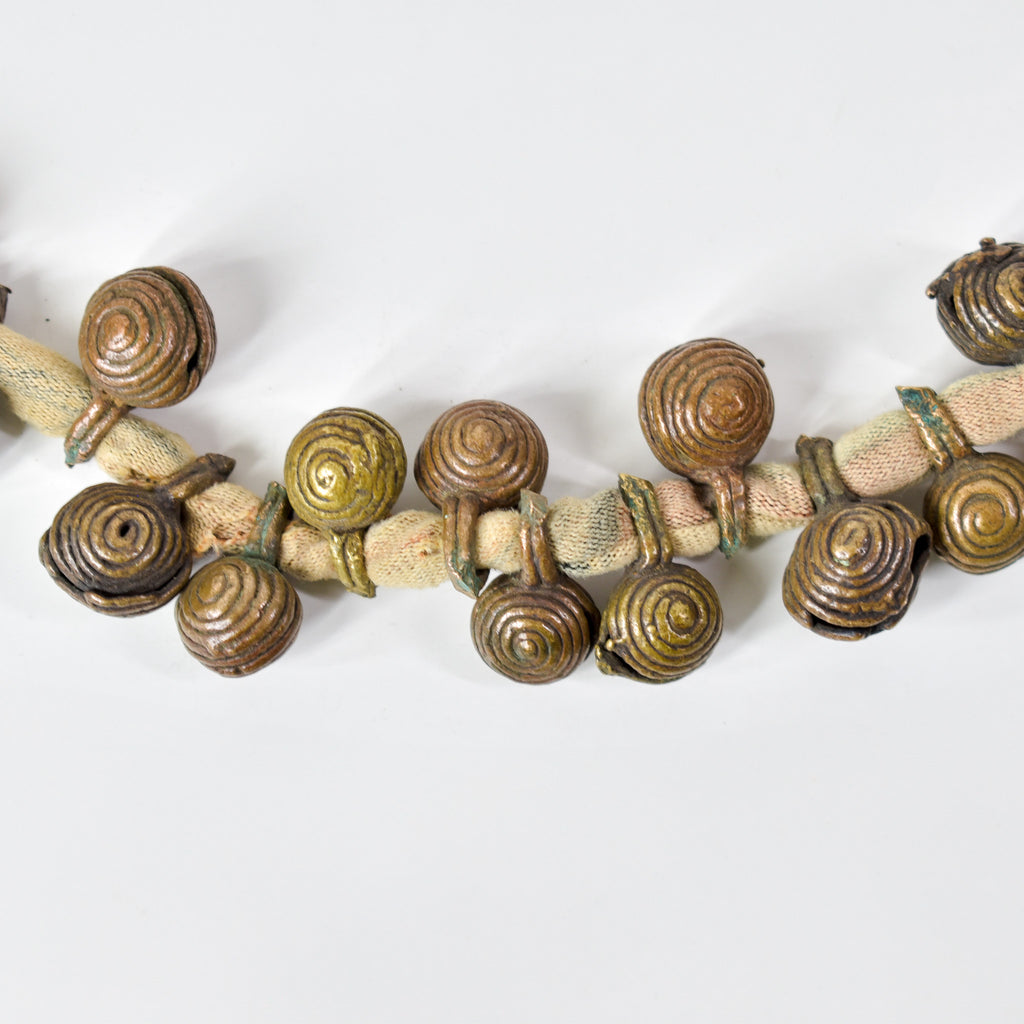 Igbo 'Bug' Brass Bells and Trade Beads Nigeria