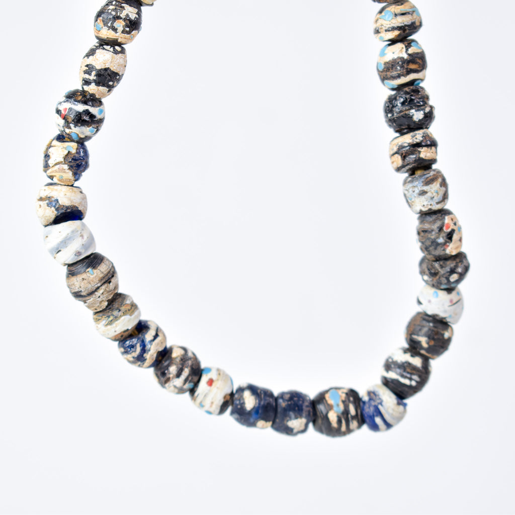 Old Venetian Black and White Trade Beads