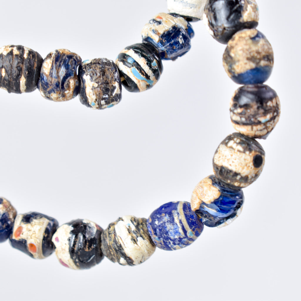 Old Venetian Black and White Trade Beads