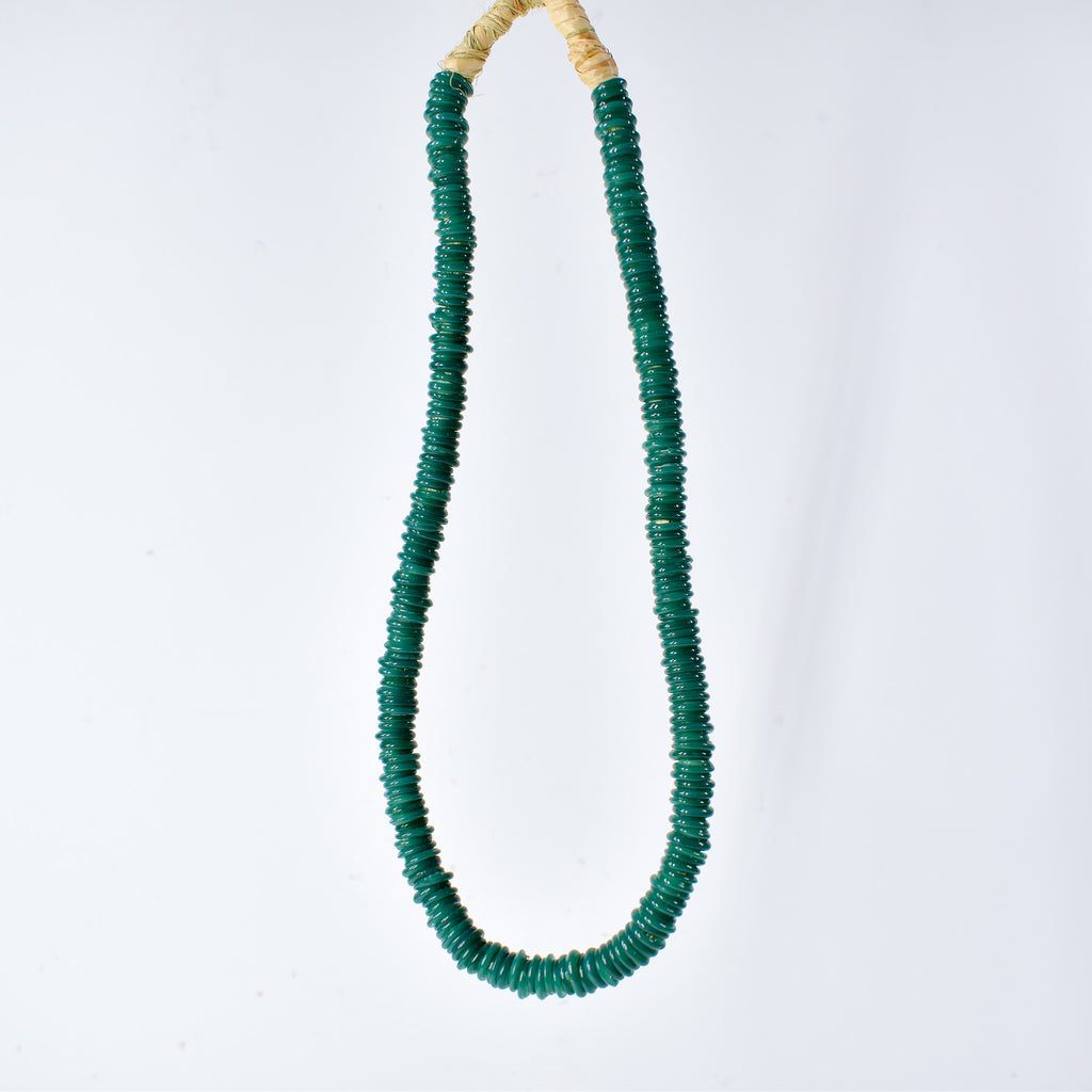 Italian Glass Rings Teal Green Trade Beads