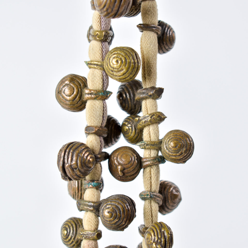 Igbo 'Bug' Brass Bells and Trade Beads Nigeria