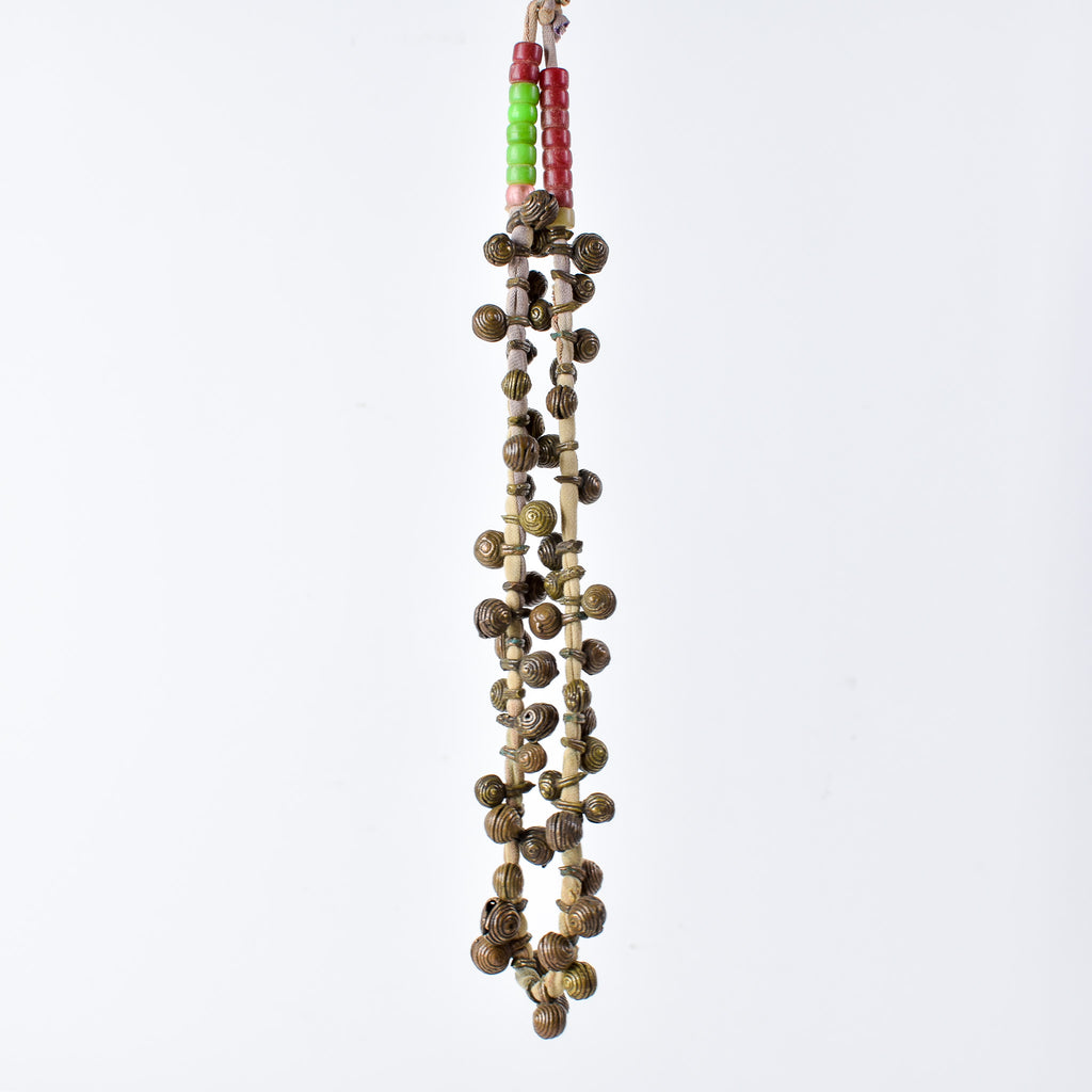 Igbo 'Bug' Brass Bells and Trade Beads Nigeria