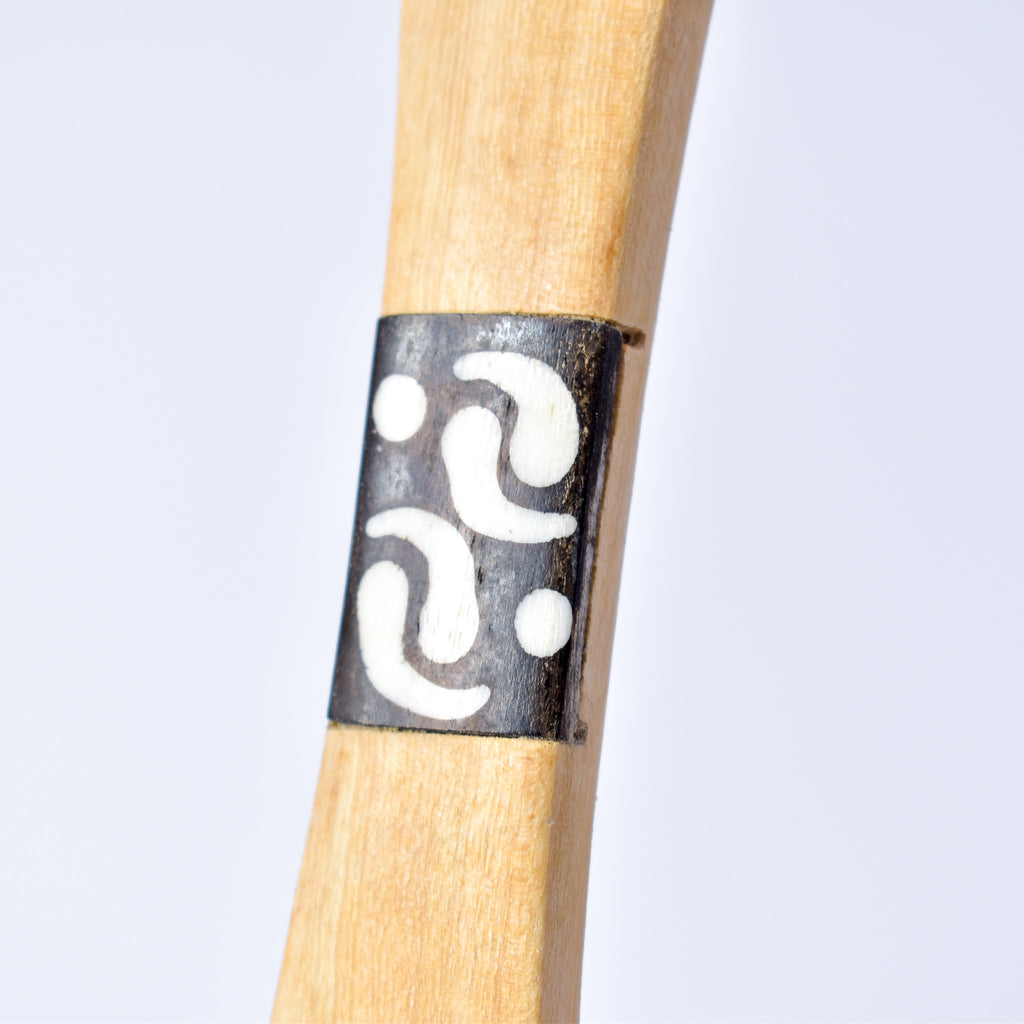 Maasai Olivewood Serving Spoon Set with Bone Inlay Kenya