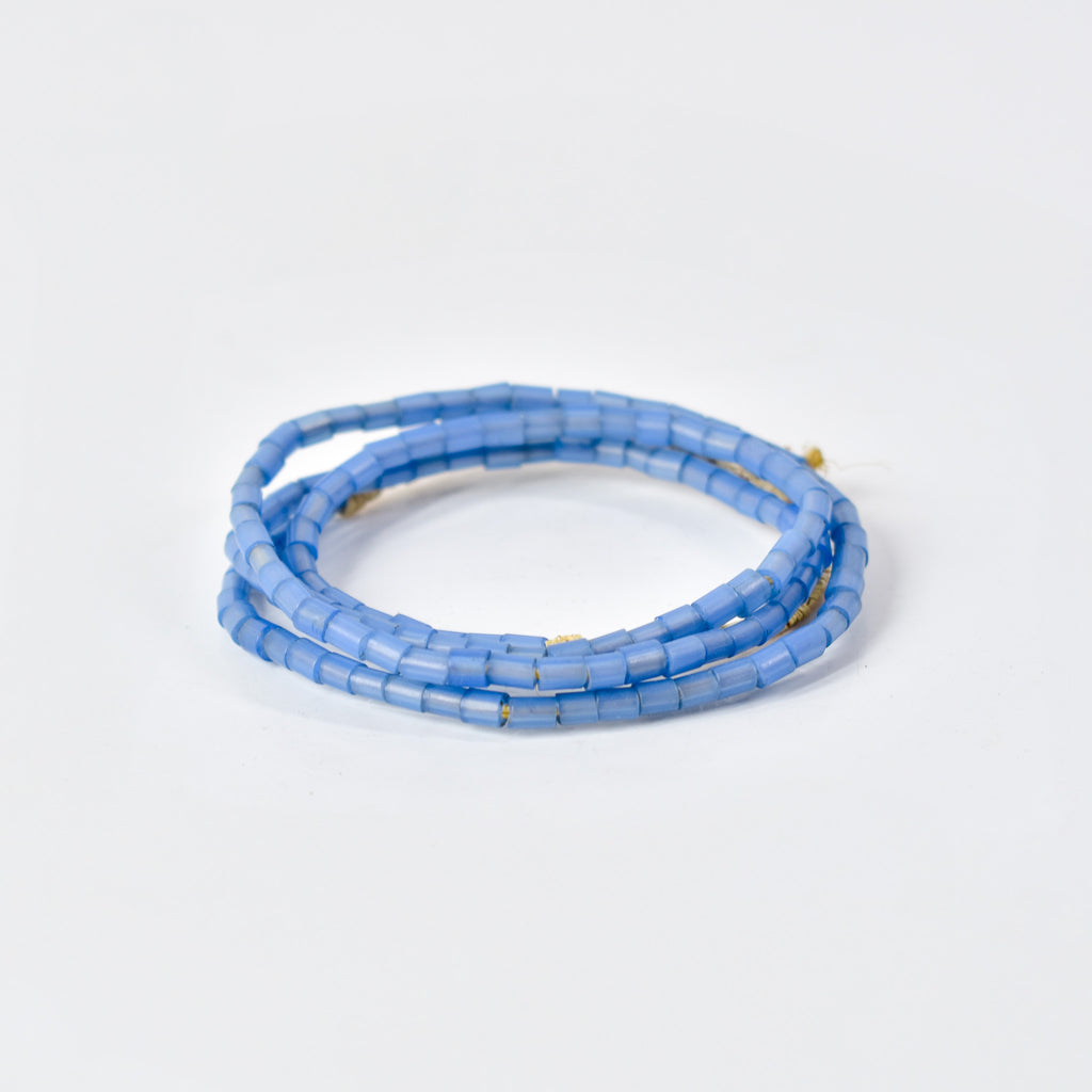 Bida Glass Blue Trade Beads Nigeria