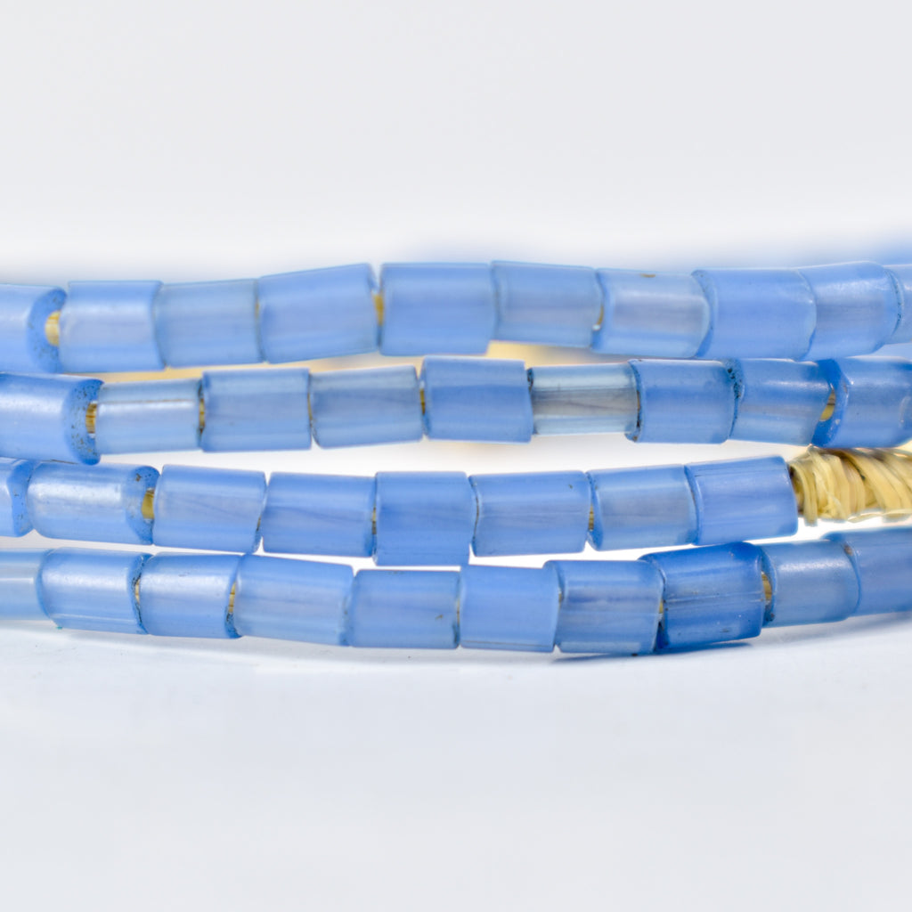 Bida Glass Blue Trade Beads Nigeria