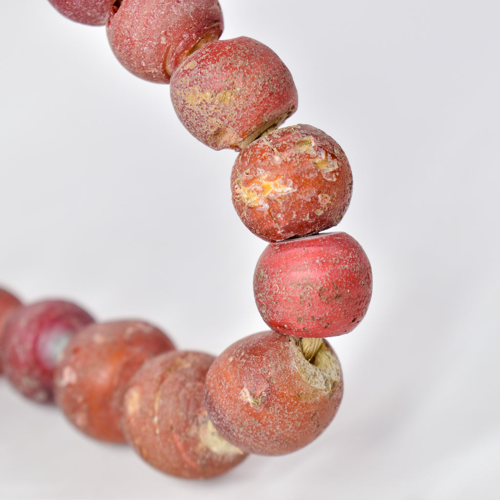 Cornaline d'Aleppo Graduated Venetian Trade Beads 30 Inch