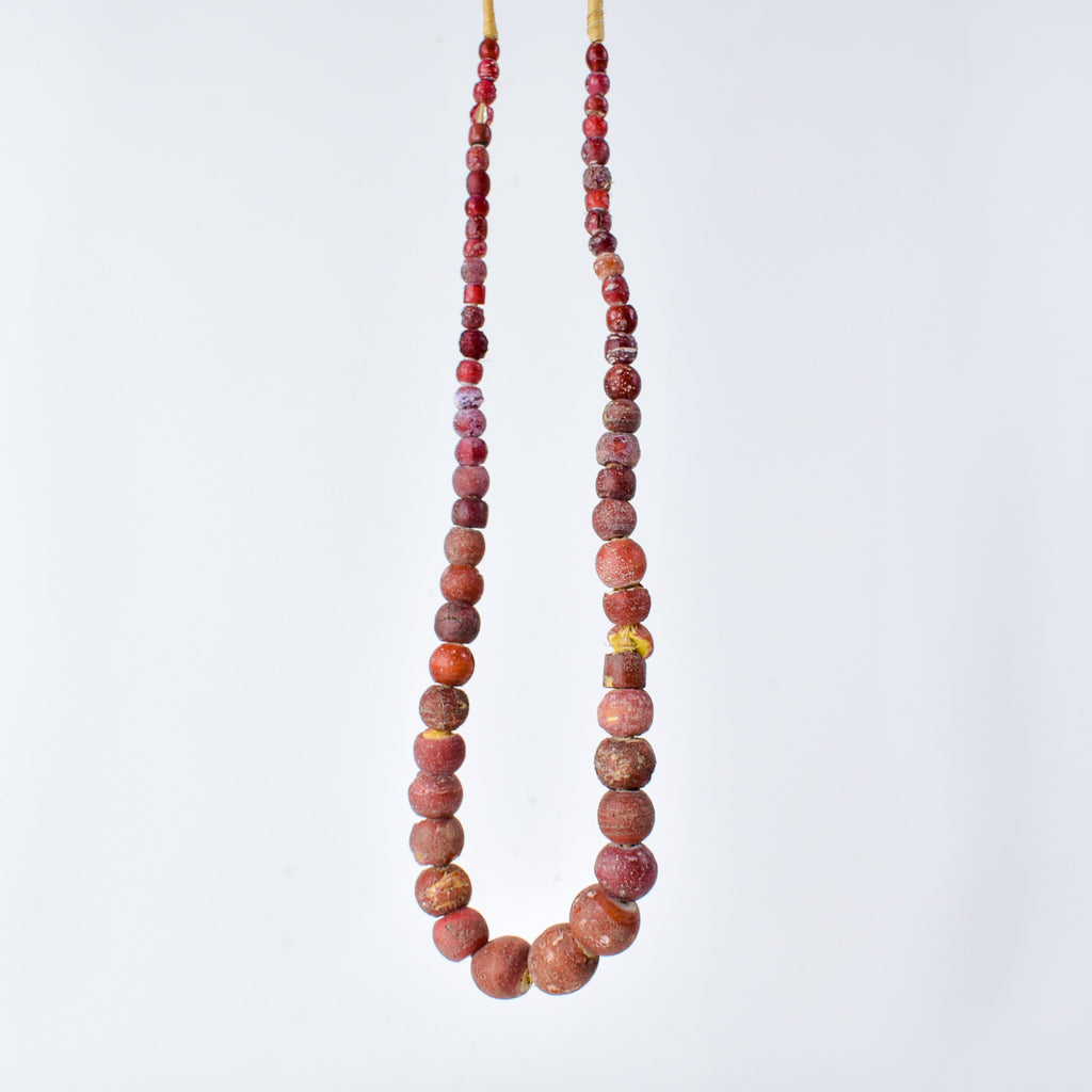 Cornaline d'Aleppo Graduated Venetian Trade Beads 30 Inch