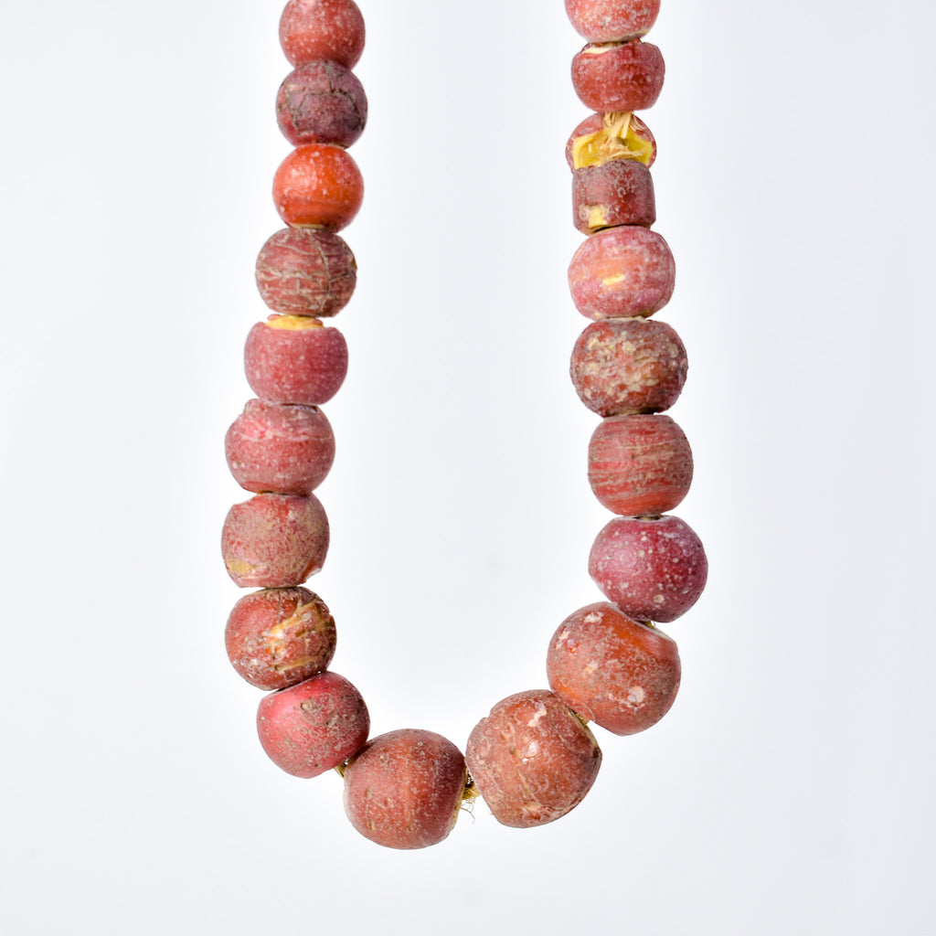 Cornaline d'Aleppo Graduated Venetian Trade Beads 30 Inch