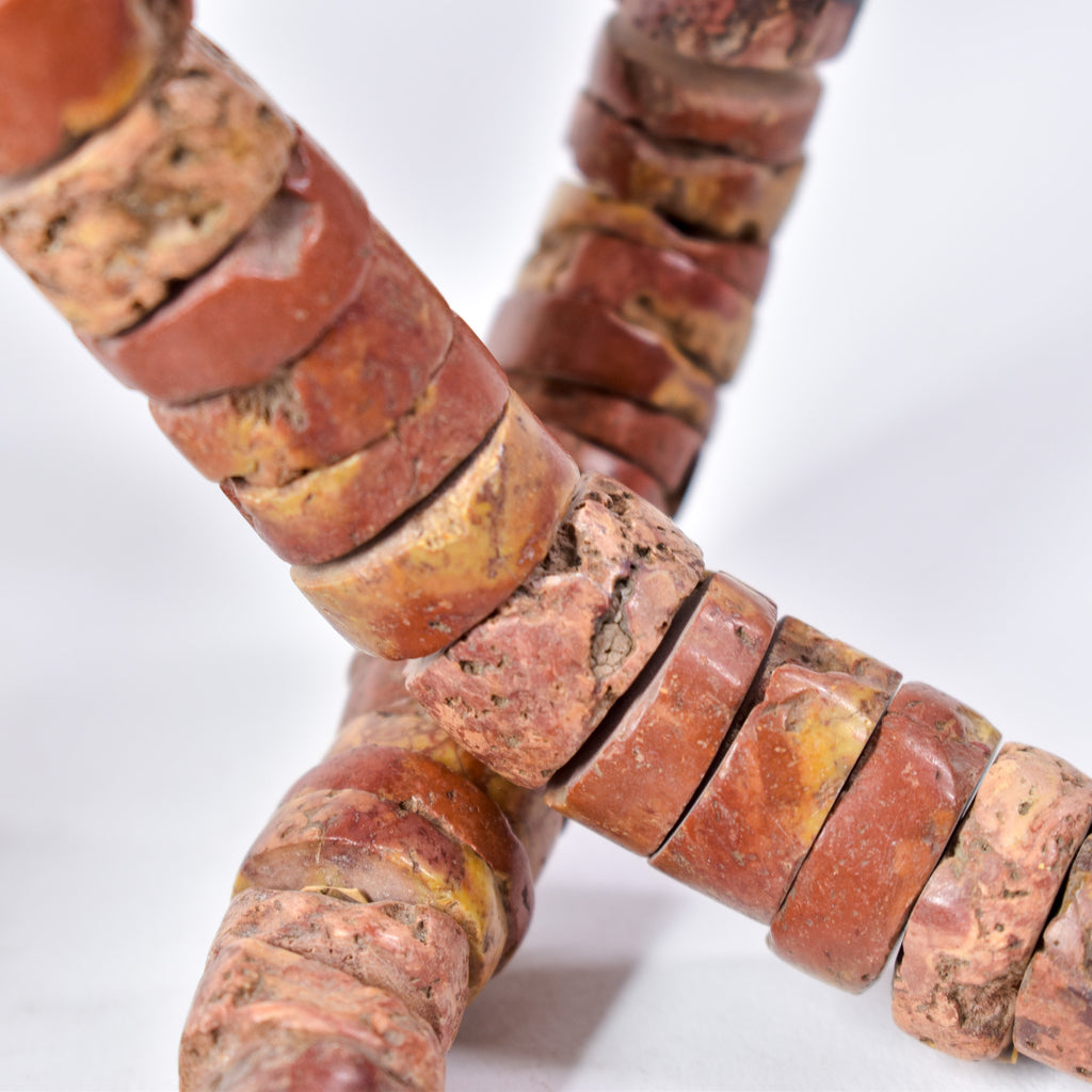Bauxite Stone Beads Ghana 34 Inch