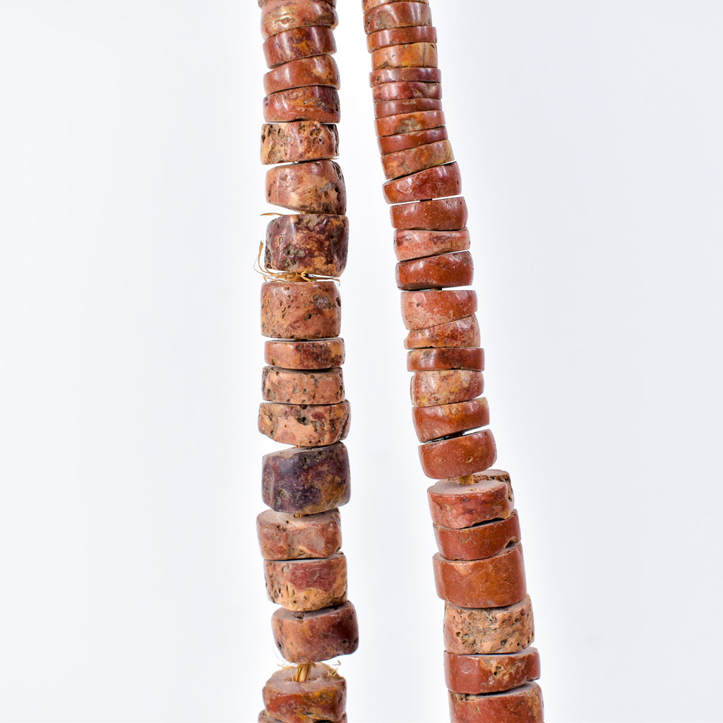 Bauxite Stone Beads Ghana 34 Inch