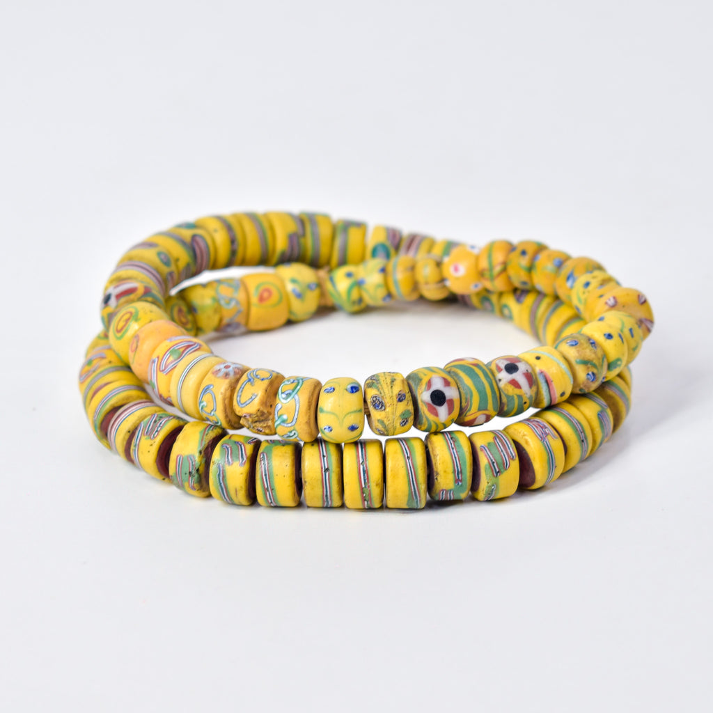 Venetian Mixed Yellow Trade Beads