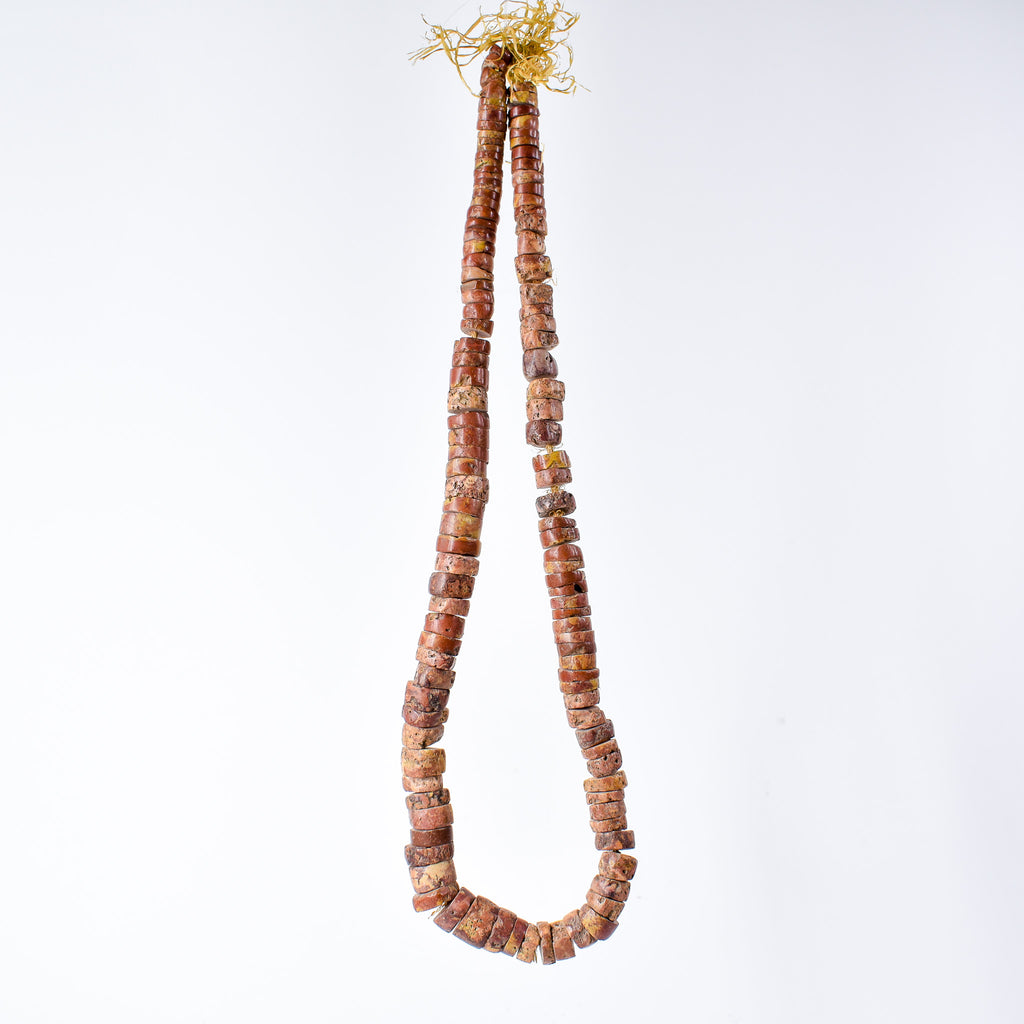 Bauxite Stone Beads Ghana 34 Inch
