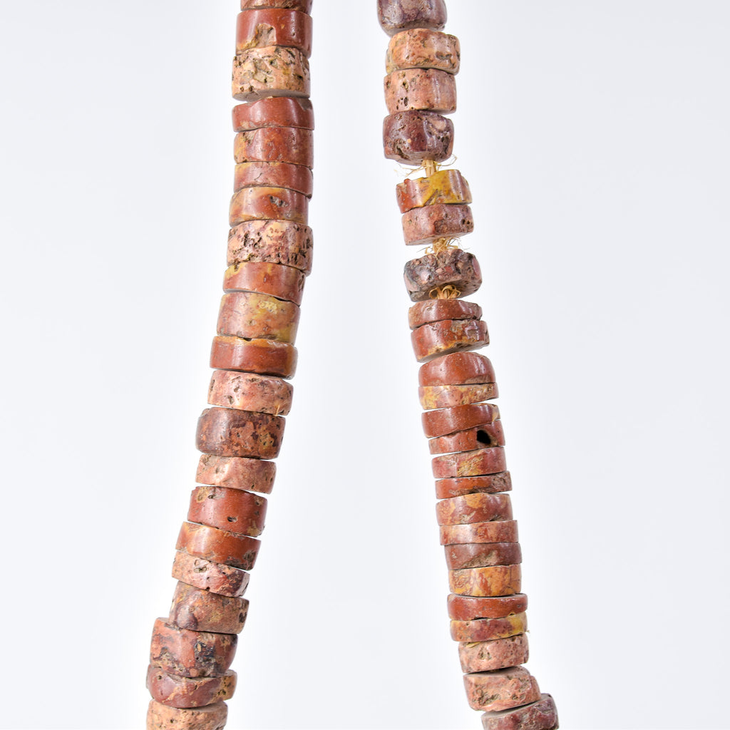 Bauxite Stone Beads Ghana 34 Inch
