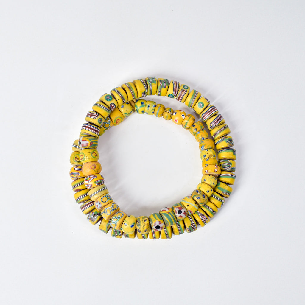 Venetian Mixed Yellow Trade Beads
