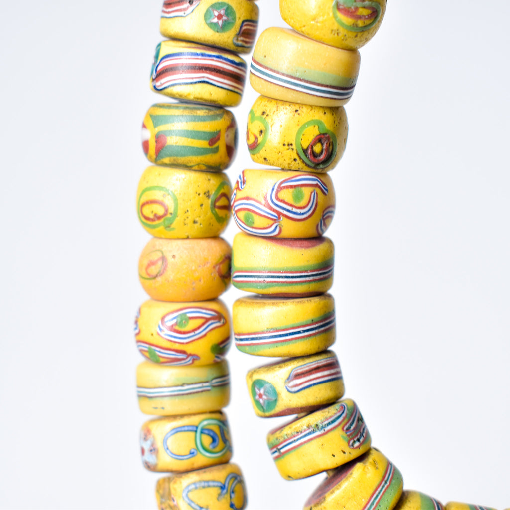 Venetian Mixed Yellow Trade Beads