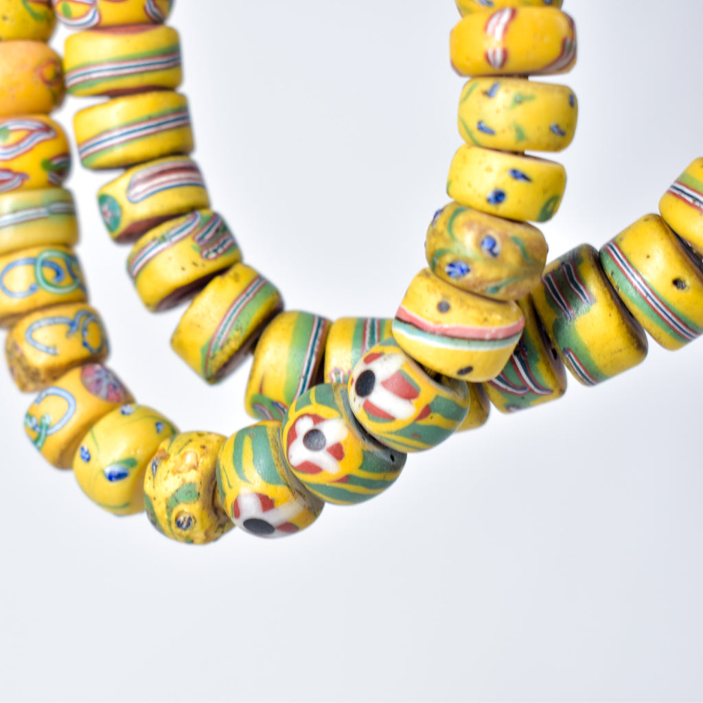 Venetian Mixed Yellow Trade Beads