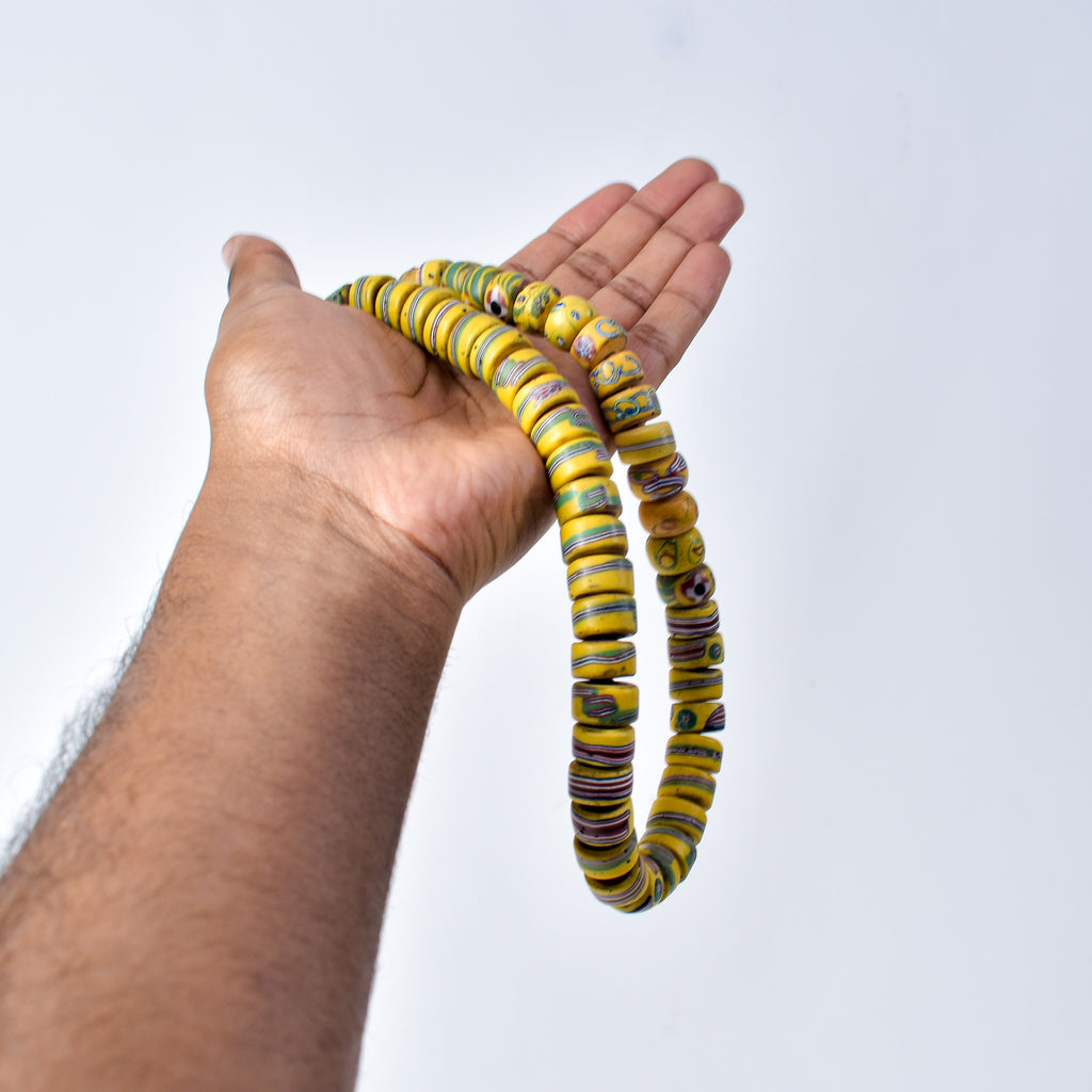 Venetian Mixed Yellow Trade Beads