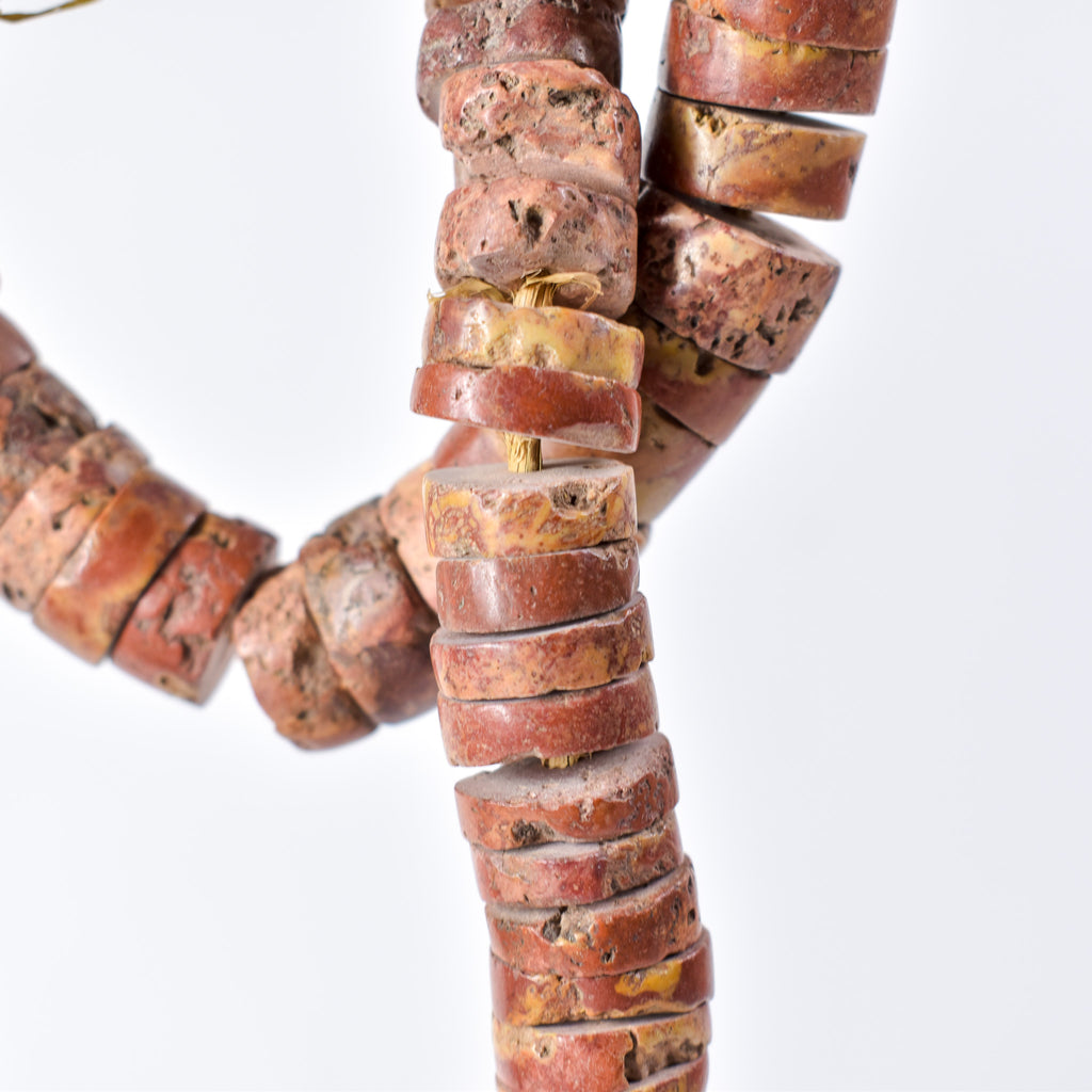 Bauxite Stone Beads Ghana 34 Inch