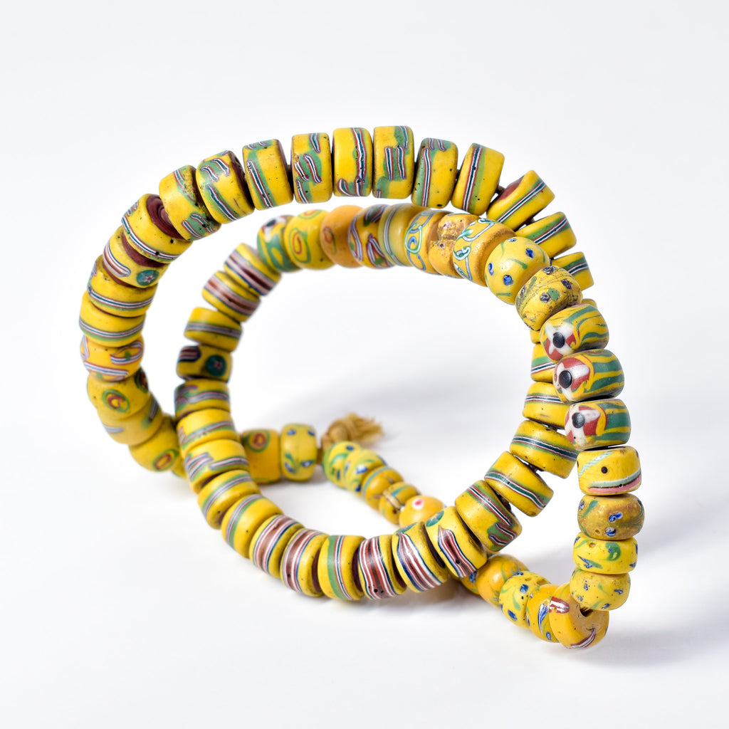Venetian Mixed Yellow Trade Beads