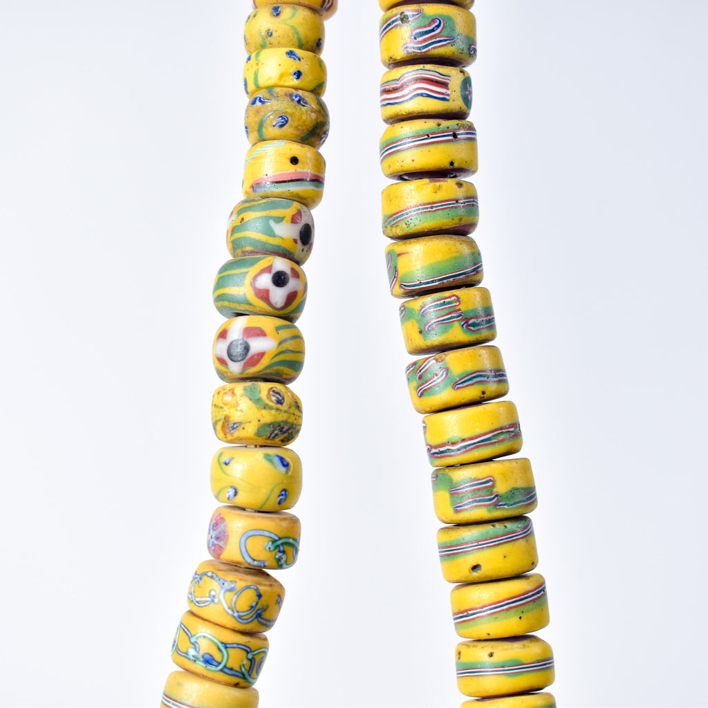Venetian Mixed Yellow Trade Beads