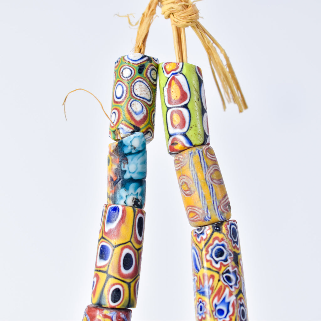 12 Millefiori Venetian Trade Beads