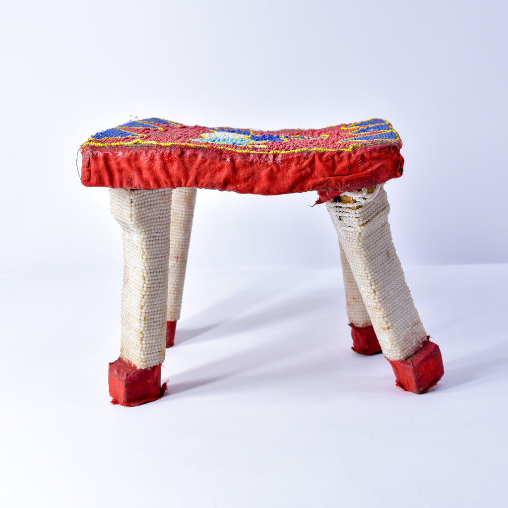Yoruba Beaded Stool