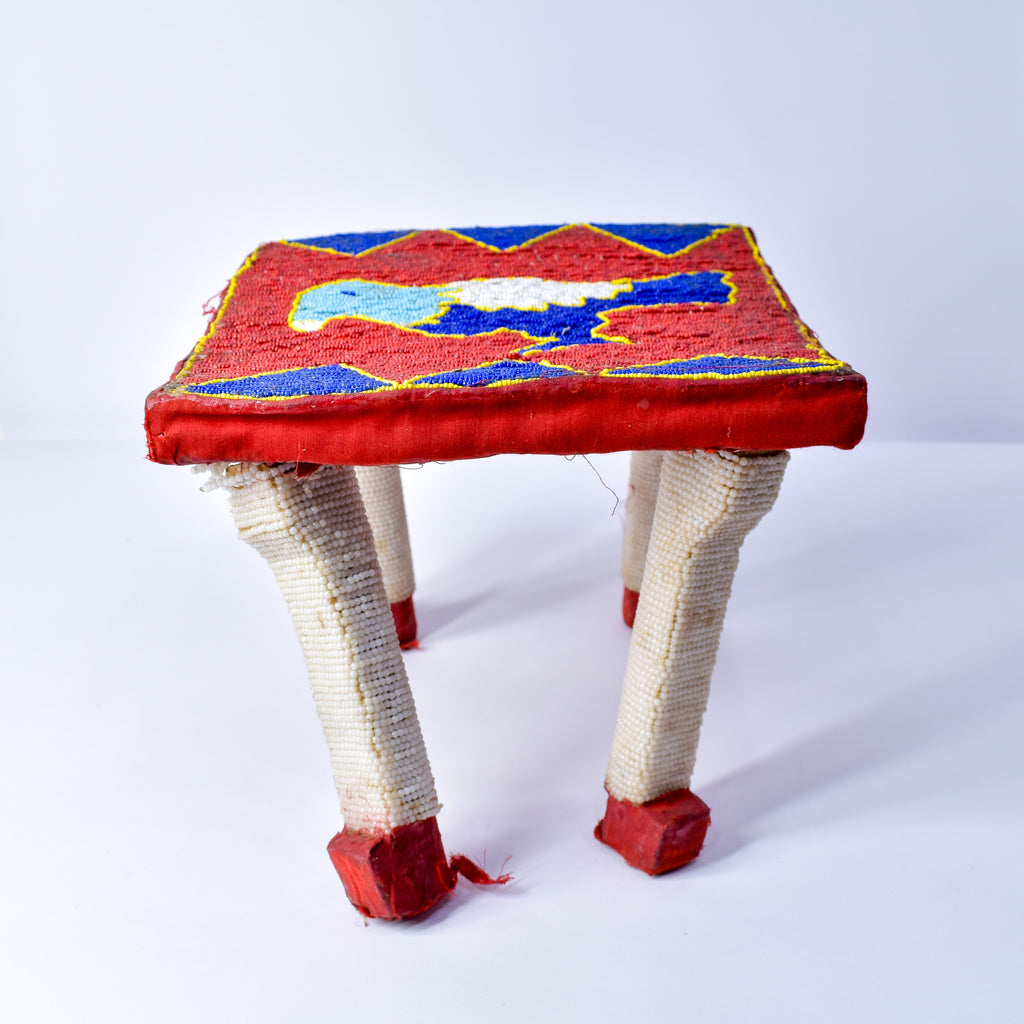 Yoruba Beaded Stool