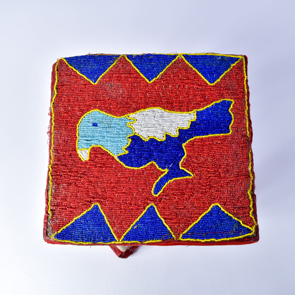 Yoruba Beaded Stool