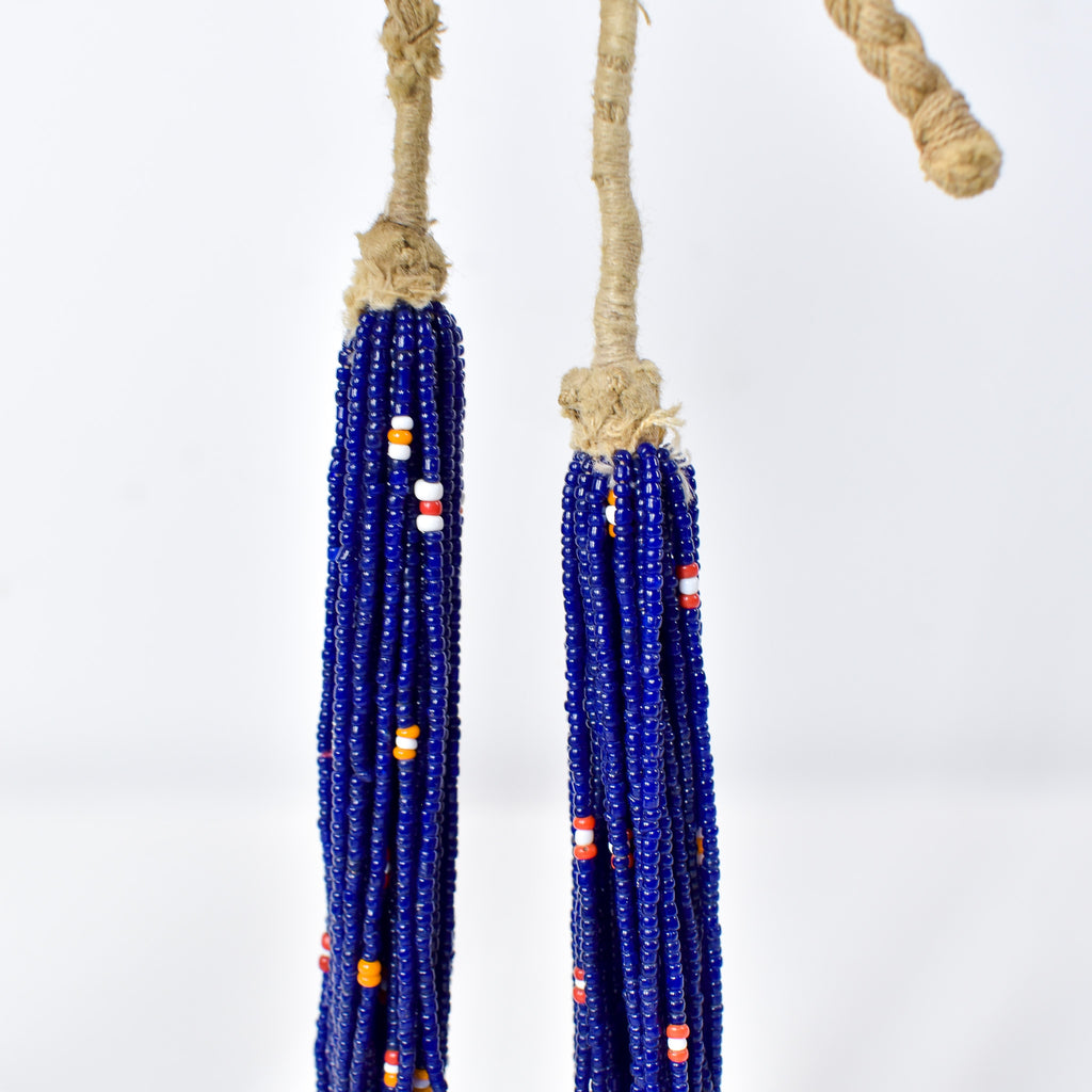 Baule Tamba Dark Blue Seed Bead Necklace