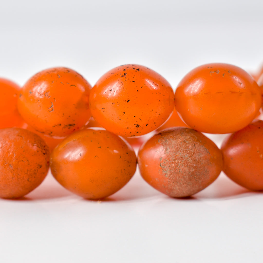 Pigeon Egg Orange Trade Beads