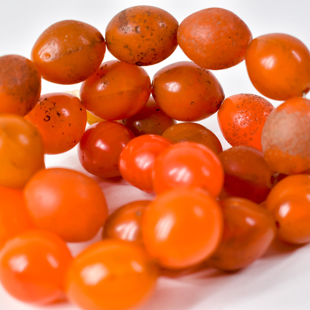 Pigeon Egg Orange Trade Beads