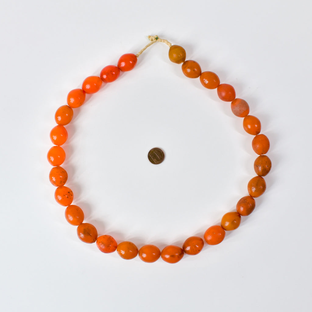 Pigeon Egg Orange Trade Beads