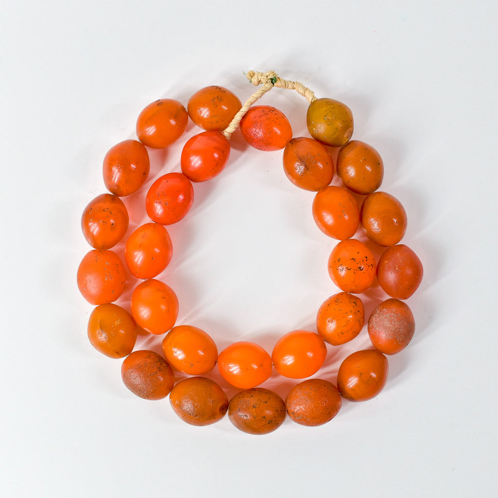 Pigeon Egg Orange Trade Beads
