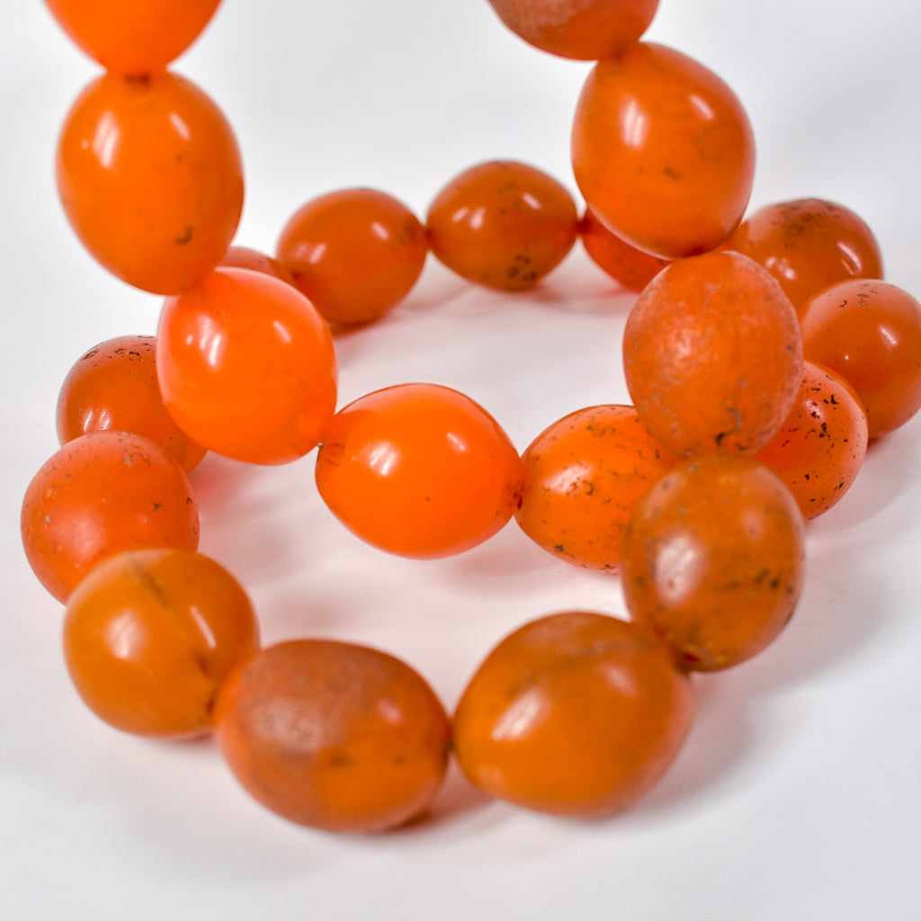 Pigeon Egg Orange Trade Beads