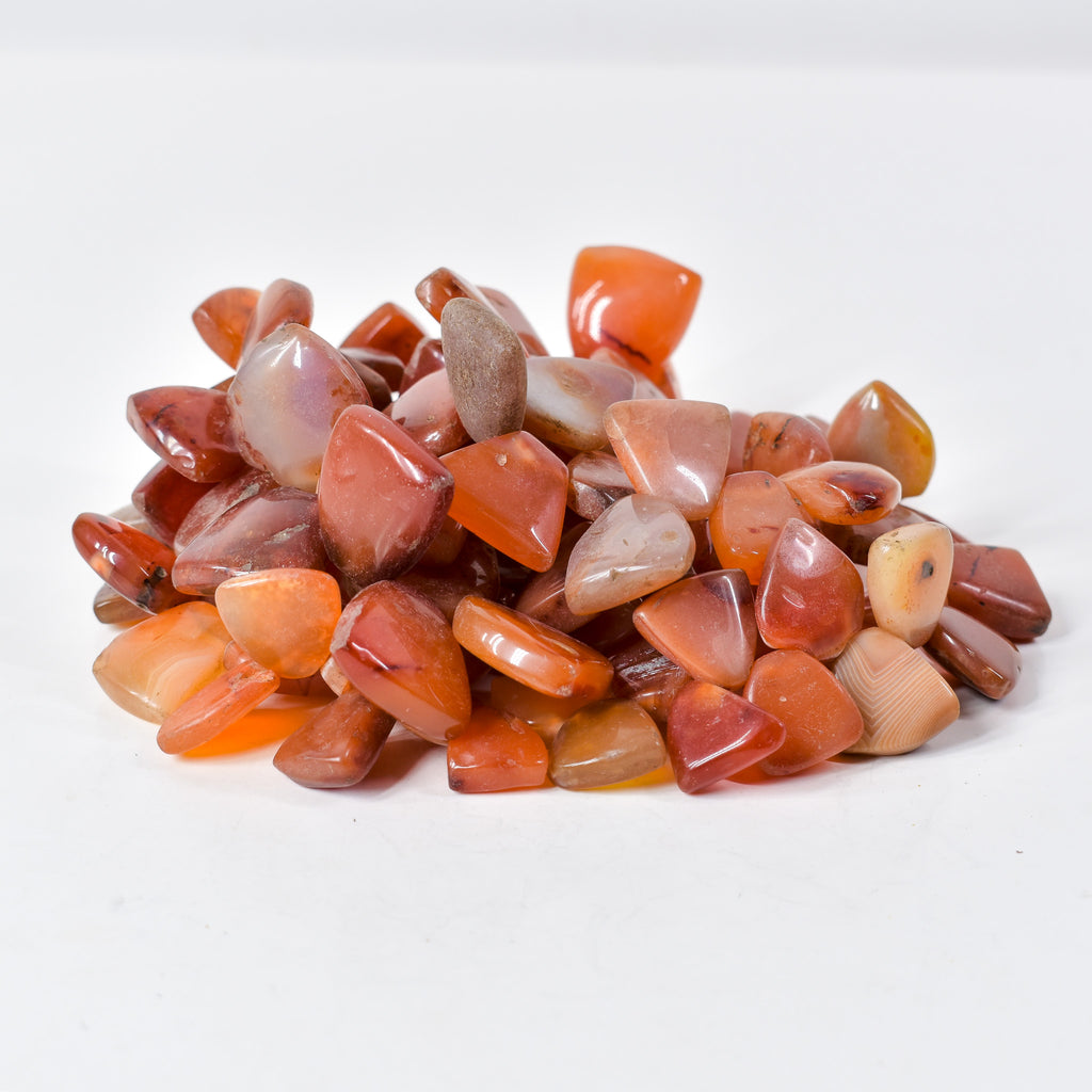 Triangular Carnelian Stone Beads 34 Inch