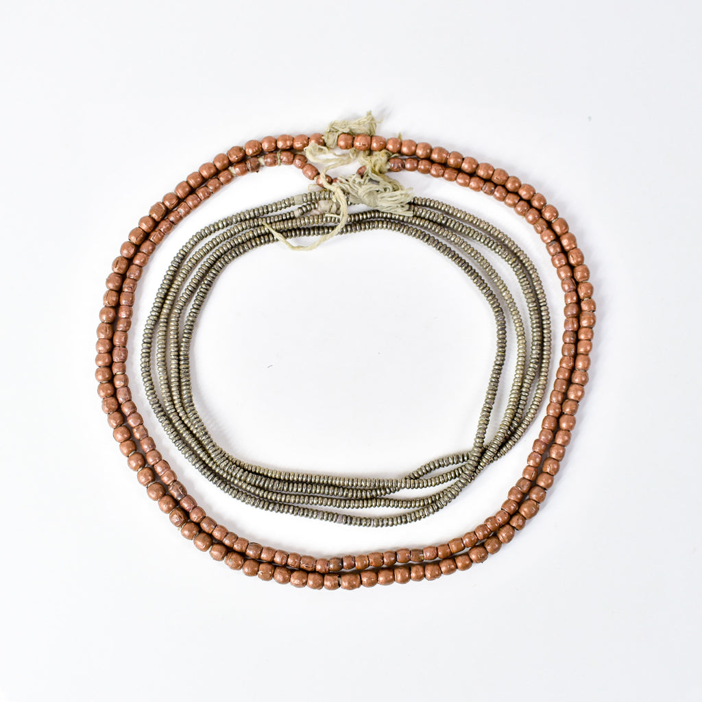 4 Strands Grab Bag Metal Trade Beads