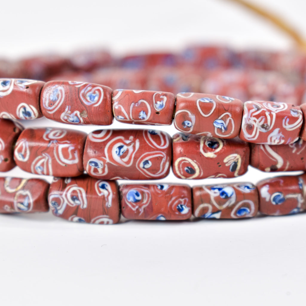 Venetian Brick Rectangle Trade Beads
