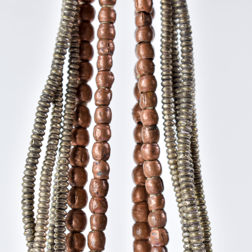 4 Strands Grab Bag Metal Trade Beads