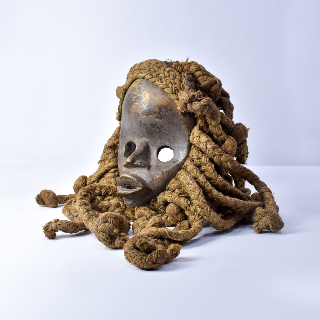 Dan Mask with Braided Hair Liberia
