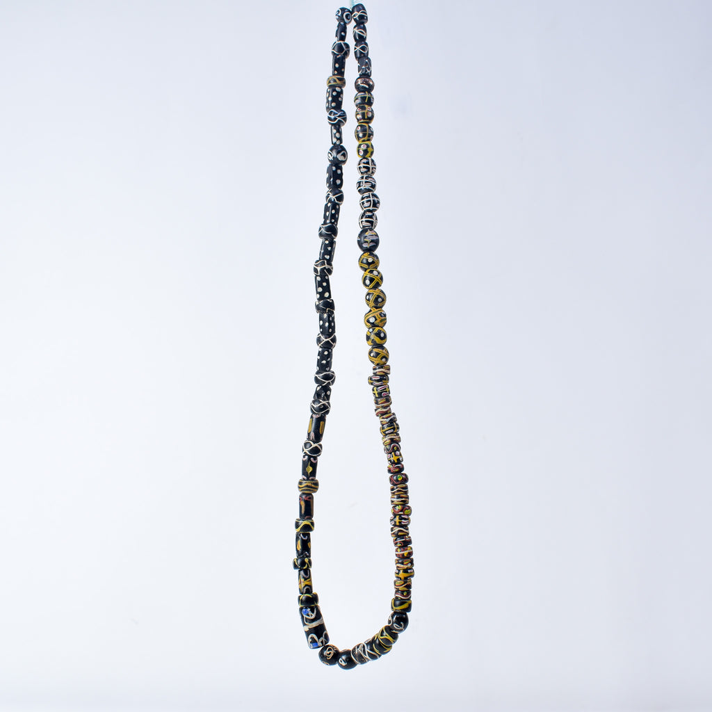 Venetian Black Collection Trade Beads 31 Inch