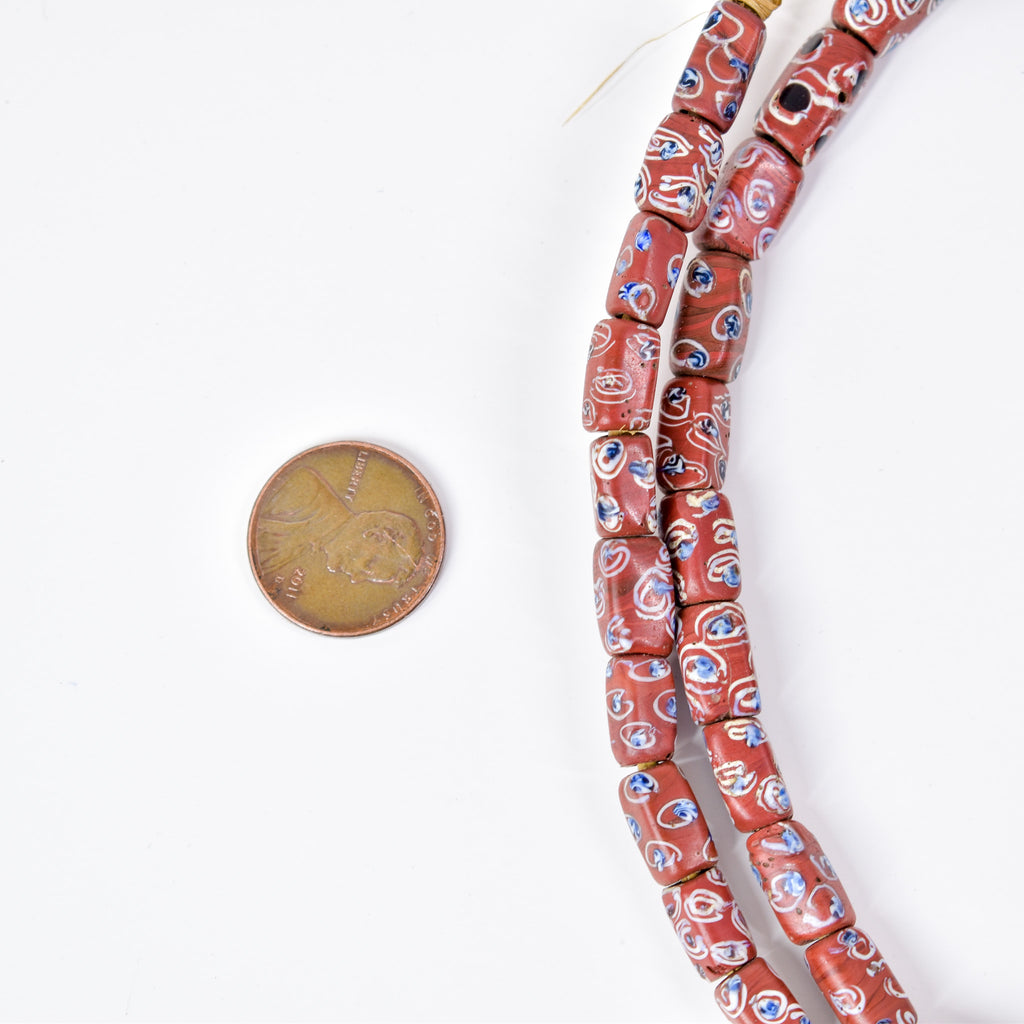Venetian Brick Rectangle Trade Beads